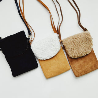 Handy Dandy Phone Crossbody: Creamy Caramel - Just Believe Boutique