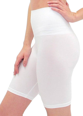 High Waist Bike Shorts: TAN - Just Believe Boutique