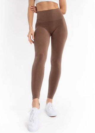 High-Waisted Leggings: BLACK - Just Believe Boutique
