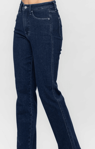 High Waisted Tummy Control Classic Straight Judy Blue - Just Believe Boutique