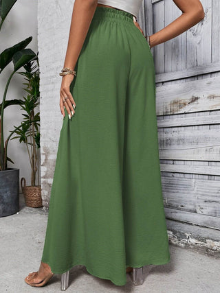 Honey Tied High Waist Wide Leg Pants - Just Believe Boutique