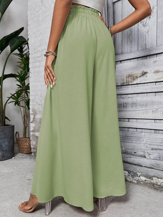 Honey Tied High Waist Wide Leg Pants - Just Believe Boutique