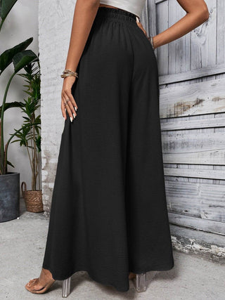 Honey Tied High Waist Wide Leg Pants - Just Believe Boutique