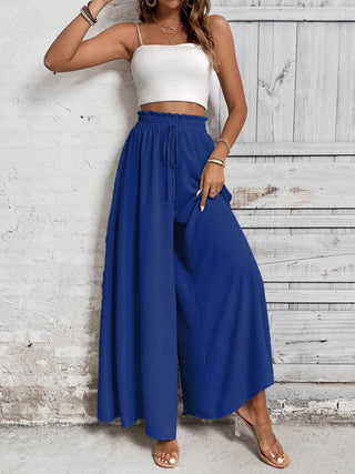 Honey Tied High Waist Wide Leg Pants - Just Believe Boutique