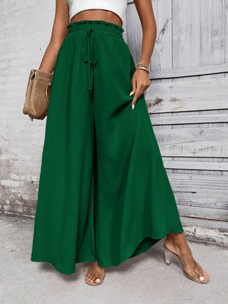 Honey Tied High Waist Wide Leg Pants - Just Believe Boutique