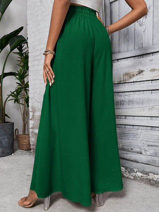 Honey Tied High Waist Wide Leg Pants - Just Believe Boutique