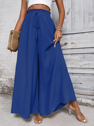 Honey Tied High Waist Wide Leg Pants - Just Believe Boutique