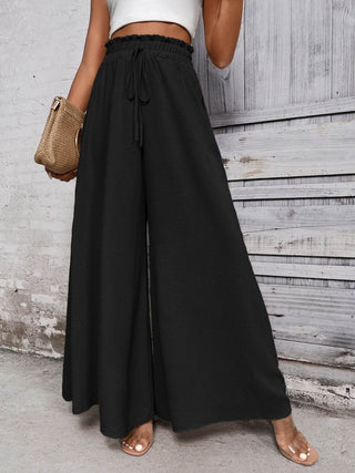 Honey Tied High Waist Wide Leg Pants - Just Believe Boutique