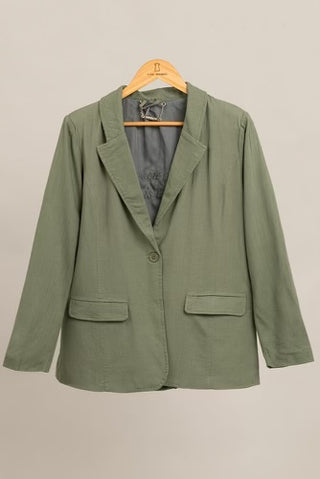 Lined Linen Blazer