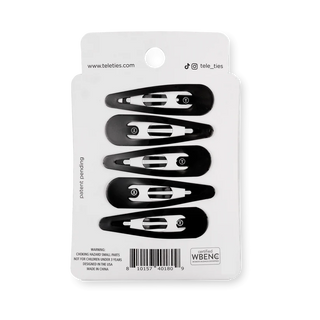 Snap Clip |Jet Black | 6 Count