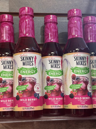 Sugar Free Wild Berry Energy Syrup, 375ml – product only