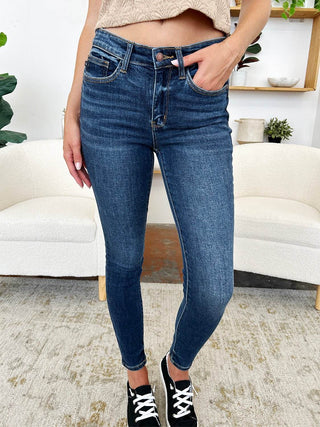 Judy Blue Full Size Classic Handsand Skinny Jeans - Just Believe Boutique