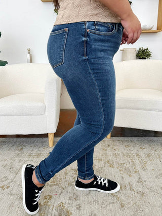 Judy Blue Full Size Classic Handsand Skinny Jeans - Just Believe Boutique