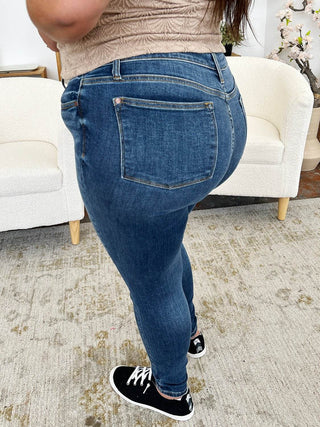 Judy Blue Full Size Classic Handsand Skinny Jeans - Just Believe Boutique