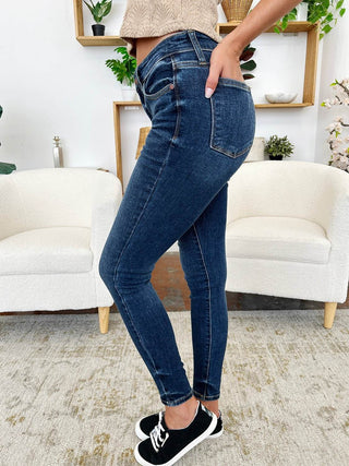 Judy Blue Full Size Classic Handsand Skinny Jeans - Just Believe Boutique