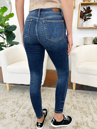 Judy Blue Full Size Classic Handsand Skinny Jeans - Just Believe Boutique