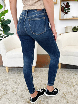 Judy Blue Full Size Classic Handsand Skinny Jeans - Just Believe Boutique