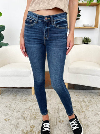 Judy Blue Full Size Classic Handsand Skinny Jeans - Just Believe Boutique