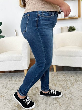 Judy Blue Full Size Classic Handsand Skinny Jeans - Just Believe Boutique