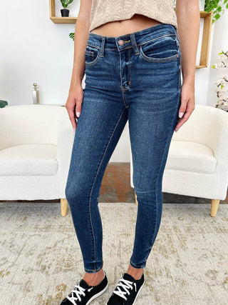 Judy Blue Full Size Classic Handsand Skinny Jeans - Just Believe Boutique