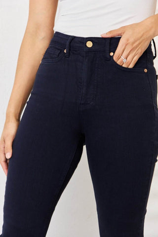 Judy Blue Full Size Garment Dyed Tummy Control Skinny Jeans - Just Believe Boutique