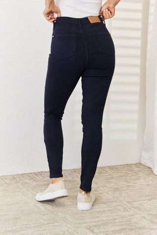 Judy Blue Full Size Garment Dyed Tummy Control Skinny Jeans - Just Believe Boutique