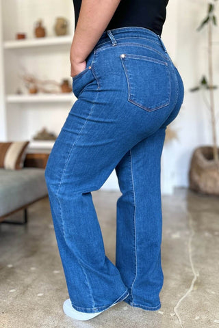 Judy Blue Full Size High Rise Straight Jeans - Just Believe Boutique