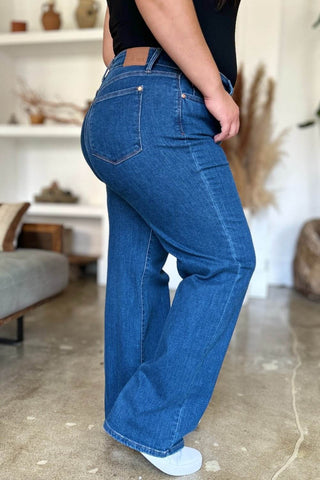 Judy Blue Full Size High Rise Straight Jeans - Just Believe Boutique