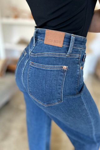 Judy Blue Full Size High Rise Straight Jeans - Just Believe Boutique