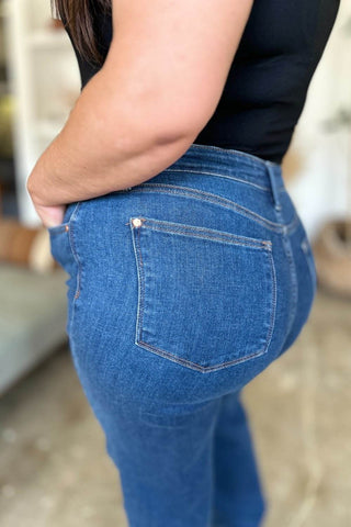 Judy Blue Full Size High Rise Straight Jeans - Just Believe Boutique