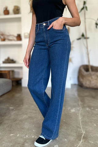 Judy Blue Full Size High Rise Straight Jeans - Just Believe Boutique