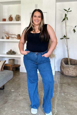 Judy Blue Full Size High Rise Straight Jeans - Just Believe Boutique