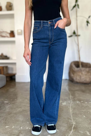 Judy Blue Full Size High Rise Straight Jeans - Just Believe Boutique