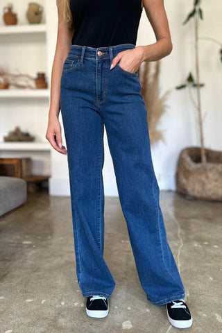 Judy Blue Full Size High Rise Straight Jeans - Just Believe Boutique