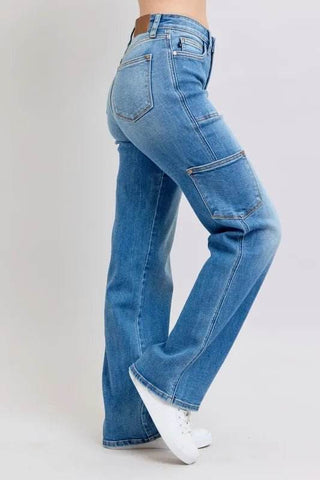 Judy Blue Full Size High Waist 90's Straight Jeans Plus Size - Just Believe Boutique