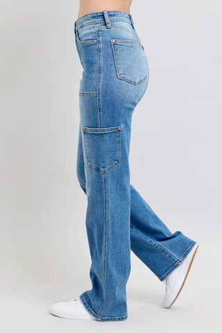 Judy Blue Full Size High Waist 90's Straight Jeans Plus Size - Just Believe Boutique