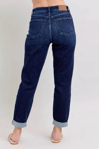 Judy Blue Full Size High Waist Boyfriend Jeans Plus Size - Just Believe Boutique