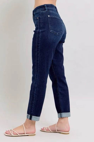 Judy Blue Full Size High Waist Boyfriend Jeans Plus Size - Just Believe Boutique