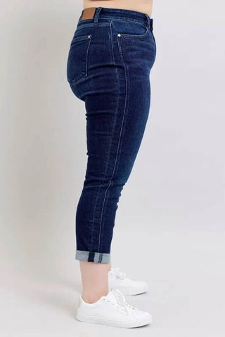 Judy Blue Full Size High Waist Boyfriend Jeans Plus Size - Just Believe Boutique