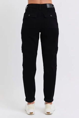 Judy Blue Full Size High Waist Cargo Cuffed Jogger Plus Size - Just Believe Boutique