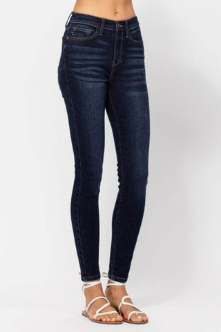Judy Blue Full Size High Waist Handsand Skinny Jeans - Just Believe Boutique