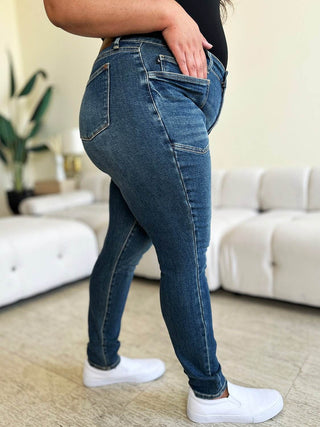 Judy Blue Full Size High Waist Skinny Jeans - Just Believe Boutique