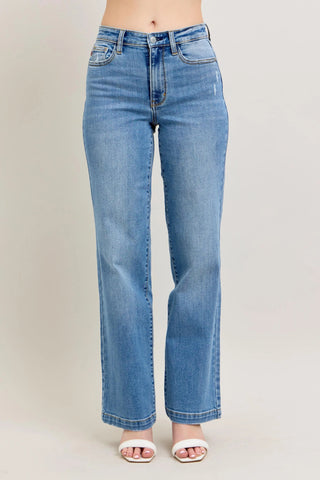 Judy Blue Full Size High Waist Straight Jeans Plus Size - Just Believe Boutique
