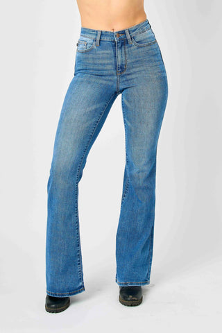 Judy Blue Full Size Hw Classic Flare Jeans Plus Size - Just Believe Boutique
