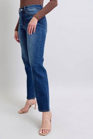 Judy Blue Full Size Side Seam Detail Straight Jeans with Pockets - Just Believe Boutique