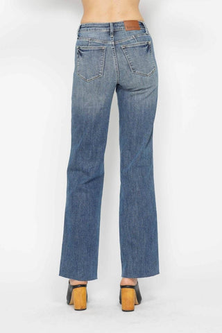 Judy Blue Full Size Tummy Control Straight Jeans - Just Believe Boutique