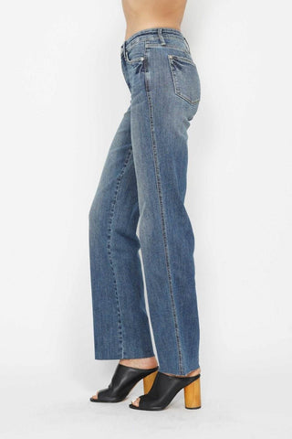 Judy Blue Full Size Tummy Control Straight Jeans - Just Believe Boutique