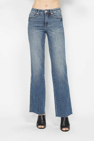 Judy Blue Full Size Tummy Control Straight Jeans - Just Believe Boutique
