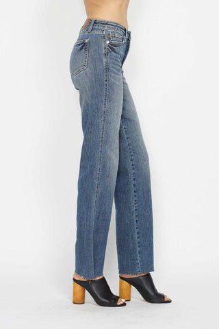 Judy Blue Full Size Tummy Control Straight Jeans - Just Believe Boutique