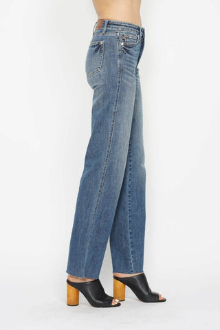 Judy Blue Full Size Tummy Control Straight Jeans - Just Believe Boutique
